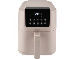 Bourgini Slimfit Airfryer XL Beige - Heteluchtfriteuse - 5 liter - 1500W - PFAS vrij