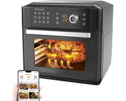 Bramboo - AirFryer XXL - Air Fryer - Heteluchtfriteuse - App control - Oven - Rotisserie - Dehydrator - Touch Screen - Turbo functie - 12 in 1 - 1700 watt