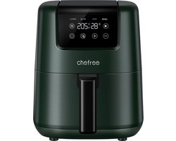 CHEFREE Heteluchtfriteuse, 2 liter, 4-in-1 mini-airfryer, multi-fornuis, energiebesparend, compact, heteluchtfriteuse, klein zonder olie, vaatwasmachinebestendig, 900 W, AF300