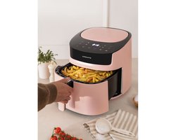 CREATE AIR FRYER PROLARGE - Friteuse zonder olie - 6.2L, 6 -7 personen - 1500W - Pastel Roze