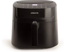 CREATE AIR FRYER PROLARGE - Friteuse zonder olie - 6.2L, 6 -7 personen - 1500W - Zwart