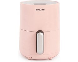 CREATE Heteluchtfriteuse 1,5L 2 porties met extra knapperig resultaat - 80 tot 200ºC - Roze -AIR FRYER