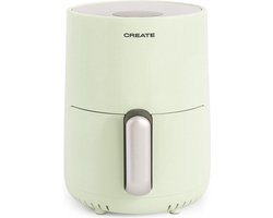 CREATE - Heteluchtfriteuse 1,5L 2 porties met extra knapperig resultaat - 80ºC tot 200ºC - Groen- AIR FRYER