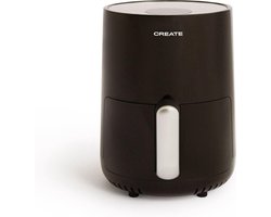 CREATE - Heteluchtfriteuse 1,5L 2 porties met extra knapperig resultaat - 80ºC tot 200ºC - Zwart- AIR FRYER