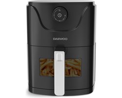 Daewoo DHFRYER2 Kleine Airfryer met Venster - Compacte Heteluchtfriteuse - Geschikt voor 1-2 personen - 2.5 Liter - Timer