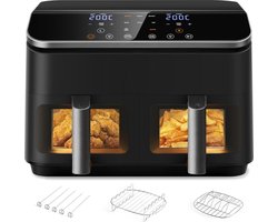 Dubbele Airfryer - Dubbele Mand - Dual Cook - Heteluchtfriteuse