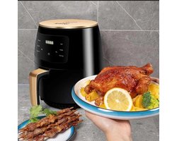 Elektrische Airfryer 4,5L Multifunctioneel – Zonder Olie Convection Oven en Frituurpan – Aerogrill Voor de Keuken | Gezond Koken, Snelle Bereiding, 110V/220V