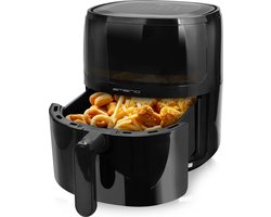 Emerio AF-129329.3 - grote digitale heteluchtfriteuse met kijkvenster, Frituren zonder extra olie, 5 liter inhoud, 12 automatische programma's, Cool Touch, BPA-vrij, snel opwarmen, 1500 watt