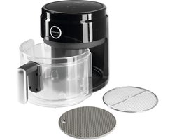 GOURMETmaxx digitale heteluchtfriteuse met glazen kookmand - 3.3 liter - zwart