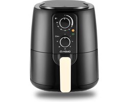 HGMD Airfryer XL - 5 Liter - Analoog - 1500W - 80 tot 200°C - Zwart - Heteluchtfriteuse - Airfryer oven - Heteluchtoven