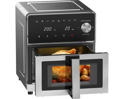 Iceagle XXL Airfryer 8L - 2100W met dubbele weerstand - Zwart - 50°C-200°C