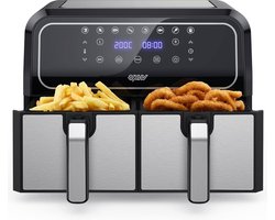 Innsky Dual Zone Heteluchtfriteuse - Dubbele Kamer & 8 Liter Capaciteit