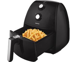 Inventum CGF440HL - Airfryer - Hetelucht friteuse - 4 liter - 80 tot 200°C - Traploze thermostaat - 1500 watt - Zwart/RVS