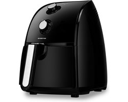 Inventum GF250HL - Airfryer - Hetelucht friteuse - 2,5 liter - 80 tot 200°C - Traploze thermostaat - 1500 watt - Zwart/RVS