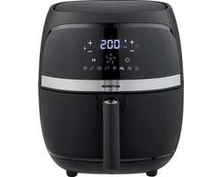 Inventum GF320HLD - Airfryer - Hetelucht friteuse - 3,2 liter - 8 automatische programma's - 80 tot 200 graden - 1300 watt - Zwart/RVS