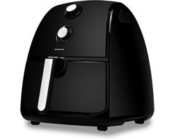 Inventum GF400HL - Airfryer - Hetelucht friteuse - 4 liter - 80 tot 200°C - Traploze thermostaat - 1500 watt - Zwart/RVS