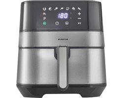 Inventum GF500HLD - Airfryer - Hetelucht friteuse - 5 liter - 80 tot 200 graden - 1700 watt - Zwart/Zilver