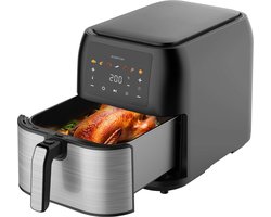 Inventum GF801HLDB - Airfryer - Inhoud 8 liter - Zwart/RVS