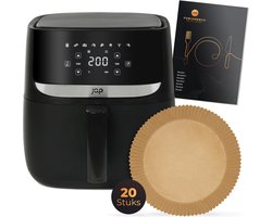 JAP Appliances Aspire - Airfryer - Inclusief 20 stuks bakpapier - Digitaal Kookboek - Grote XXL Heteluchtfriteuse - PFAS-vrij - Digitaal touchscreen - 1700W