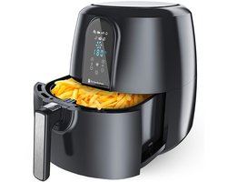 KitchenBrothers Airfryer XL - Heteluchtfriteuse XXL - 1890W - 7,2L Inhoud - 80ºC tot 200ºC - Zwart