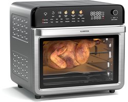 Klarstein Air Glaze Digital Heteluchtfriteuse / Air fryer - 2200 W - 19 Programma's - Inclusief vaatwasserbestendige accessoires - Roestvrij staal