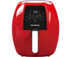 Klausberg 7571 - Airfryer - Rood - 1800 Watt - 7,7 liter !!