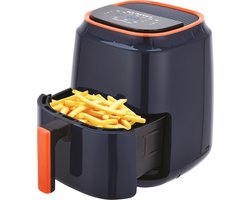 KUMTEL HAF-09 Airfryer | XXL- 5,5 Liter Heteluchtoven | Digitaal LED-Display | Hetelucht Friteuse | Donker Blauw