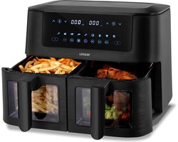 Linsar Dual Zone Heteluchtfriteuse met Dubbele Kamer - 8 Liter