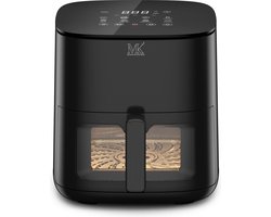 Maison & Kitchen Airfryer - Heteluchtfriteuse airfryers- PFAS-vrij - 1350W - 3L Inhoud - 80ºC tot 200ºC - Zwart