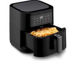 Medion E40 Airfryer XL - Heteluchtfriteuse XXL - Frituurmand 5,3 liter - Hetelucht Oven - 2.150 Watt - 9 automatische programma's - Bakfunctie - LED-display - Zwart