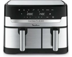 Moulinex Dual Easy Fry & Grill 8.3L Stainless Steel EZ905D20 Airfryer