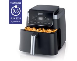 Ninja Airfryer XXL Max Pro - 6.2 liter - 6 Kookprogramma's - in Hoogte Verstelbare Plaat - 2024 Model - AF180EU