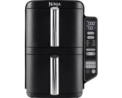 Ninja Double Stack Airfryer XXL - 7.6 Liter - Dubbele Gestapelde Lades - 6 Programma's - Inclusief 2 Kookrekjes - SL300EU