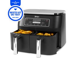 Ninja Foodi AF300EU Dubbele Airfryer XXL - Dubbele Mand - 7.6 Liter - Dual Zone Technologie