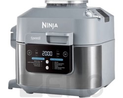 Ninja ON400DE friteuse Enkel 5,7 l Vrijstaand 1760 W Heteluchtfriteuse Grijs