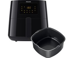 Philips Airfryer Essential 3000 Series - HD9270/93 - 6,2 liter (XL) - Heteluchtfriteuse - RapidAir - 14 in 1 kookfuncties - Met bakvorm