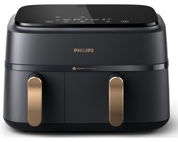 Philips Rapid Air Serie 3000 NA352/00 - Airfryer - Dubbele Mand - 9 Liter