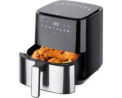 Royal Swiss 1450 Airfryer XXL - Digitale Heteluchtfriteuse - Touch screen - Inhoud 5 Liter - 1450W - Keramische binnenlaag