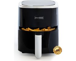 Royalty Line® AF5605D Airfryer XL - Heteluchtfriteuse XL - 3.5 Liter - Airfryers Digitaal Display Geschikt Voor 1000 Gr. Friet - 1200W - Zwart