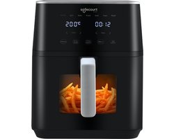 Safecourt Kitchen Airfryer XXL - Heteluchtfriteuse - 1800W - 7L Inhoud - 40ºC tot 200ºC - Zwart