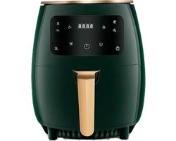 SteeFly® Airfryer 4,5L inhoud - 1400W - Touchscreen - Hetelucht - Meerdere functies - Olievrije Airfryer - Groen