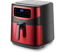 Swiss Pro+ - Airfryer 10L  XXXL - Rood - SP-AF10L - Intelligente Heteluchtfriteuse Digitaal- 10L - XXXL - New Model 2023 - Touchscreen - TURBO Opwarmen - Rood - 10 liter