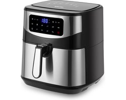 Swiss Pro+ - Airfryer 10L  XXXL - Zwart - SP-AF10L - Intelligente Heteluchtfriteuse Digitaal- 10L - XXXL - New Model 2023 - Touchscreen - TURBO Opwarmen - Piano Black - zwart - 10 liter