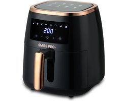 Swiss Pro+ Airfryer SP-AF6.5L.BG airfryer XXXL - Intelligente Heteluchtfriteuse Digitaal- 6.5 L - XXXL 1500W Black