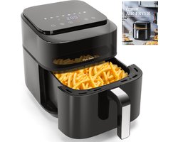 Taylor Swoden - Airfryer XXL - Heteluchtfriteuse - 6,5L - 1800W - Met Venster - Inclusief Receptenboek - 8 Automatische Programma's - Zwart