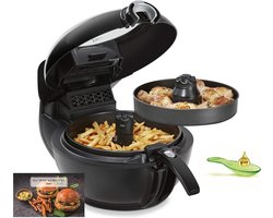 Tefal ActiFry Genius XL YV9708 - Heteluchtfriteuse - Zwart - Friteuse dubbel - 1500 W