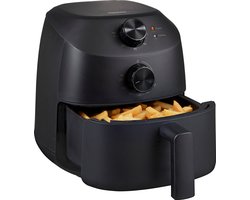 Tomado TAF2001B - Mini Airfryer - 2 liter inhoud - Voor 1 of 2 personen - Kleine Heteluchtfriteuse - PFAS vrij - Zwart