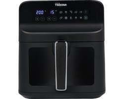 Tristar Airfryer XXL FR-9037 - Met Kijkvenster - Heteluchtfriteuse Groot - 6,2 Liter - 10 programma's - Digitale bediening -Zwart