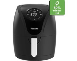 TurboTronic AF9D Digitale Airfryer - Heteluchtfriteuse - 3,5 Liter - Zwart/Zilver