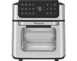 TurboTronic AFO12W Airfryer XXL - Heteluchtfriteuse - Zwart/Zilver